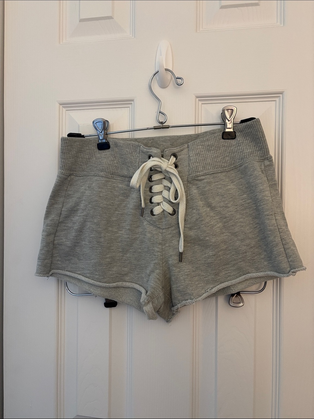 BDG Gray Lace-Up Shorts